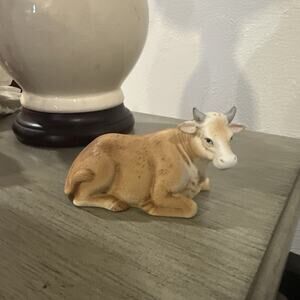 Christopher‎ Collection Nativity CowvTan 1988 Replacement 03574 Signed Lefton